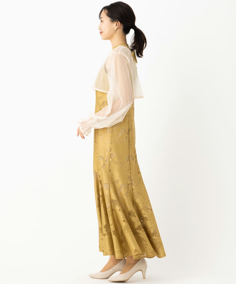 etoll. エトル 3wayシフォンボレロ&レースキャミドレス その他 x