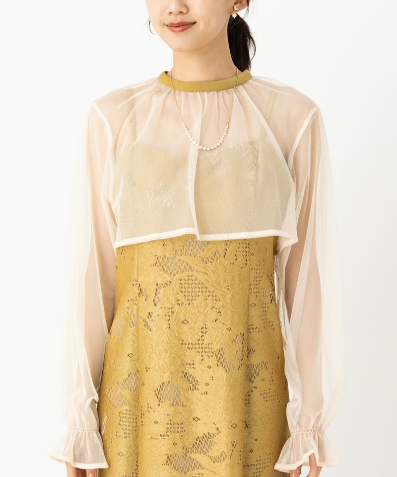 etoll. エトル 3wayシフォンボレロ&レースキャミドレス その他 x