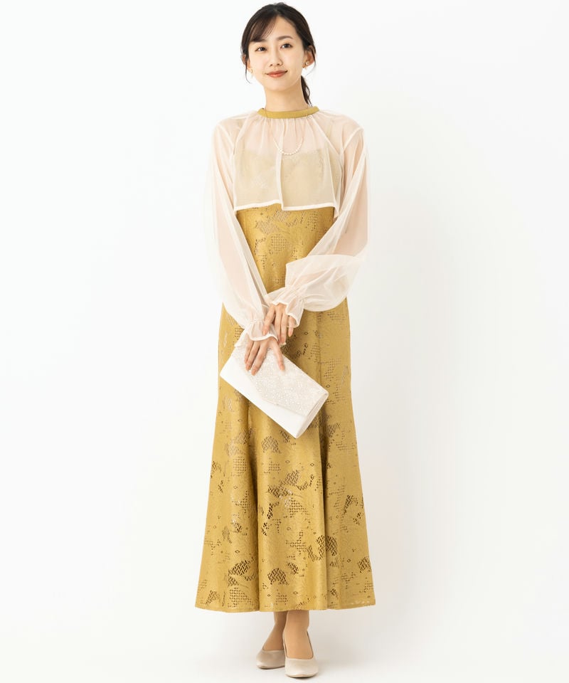 etoll. エトル 3wayシフォンボレロ&レースキャミドレス その他 x