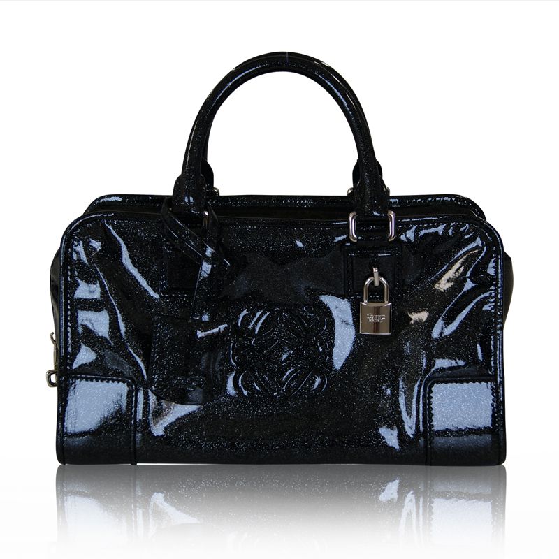 LOEWE ロエベ アマソナ28 ラメパテント ブラック系 | 結婚式パーティー 