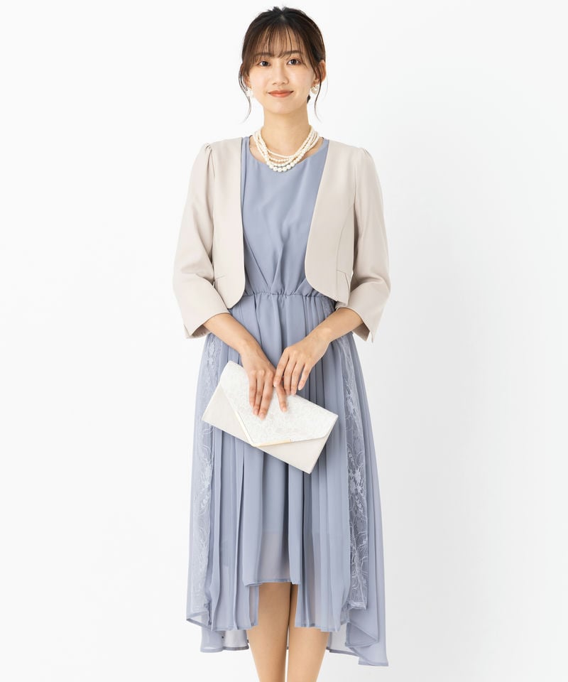 ドレス3点セット(ドレス+羽織+バッグ)のレンタルアイテム | 結婚式 