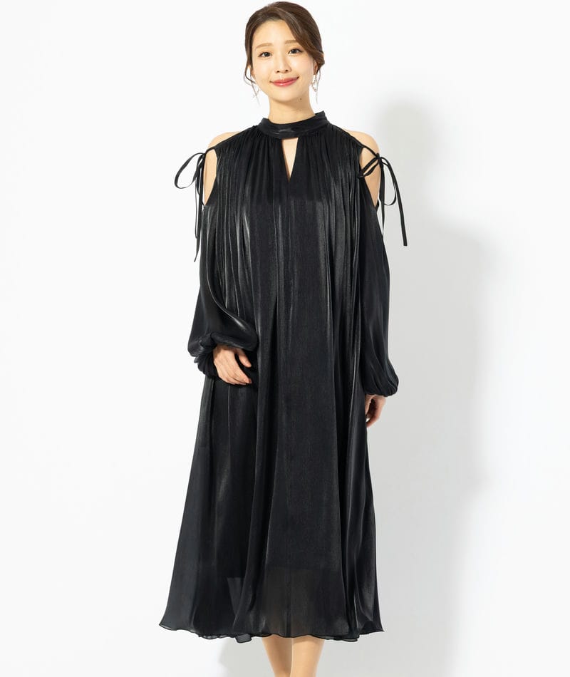 Arobe アローブ シャンブレードレス ブラック系 | 結婚式パーティーの