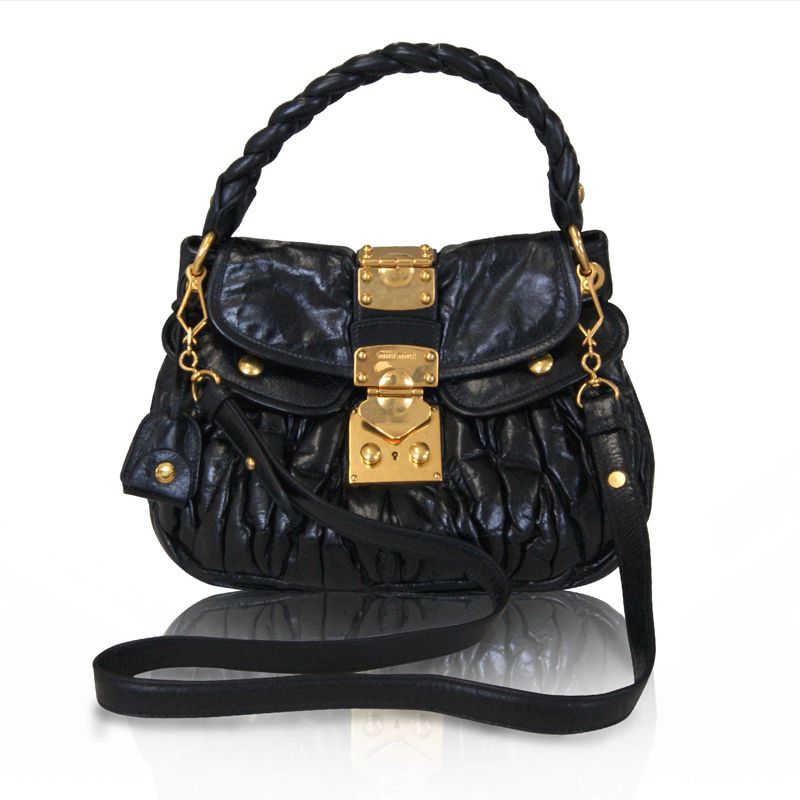 Miu Miu ミュウミュウ マトラッセ 2WAYバッグ ブラック系 | 結婚式