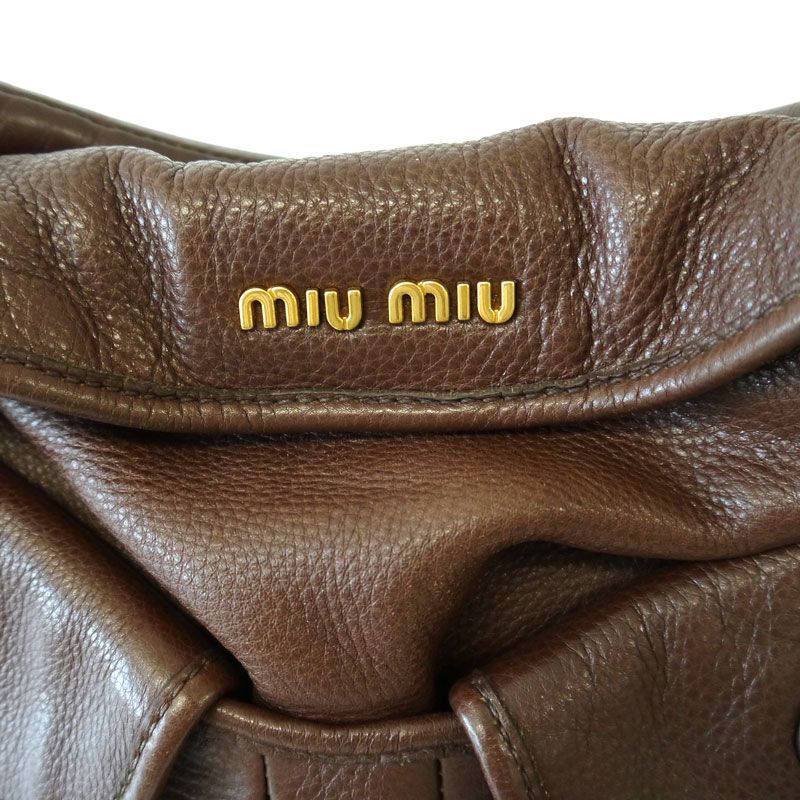 Miu Miu ミュウミュウ 2WAYショルダーバッグ ブラウン系 | 結婚式