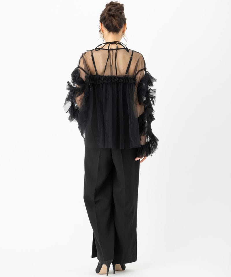 ANDRESD アンドレスド デコラティブチュールトップス&ダブルクロス