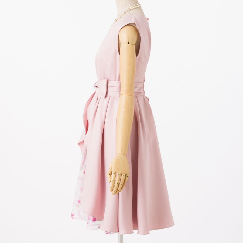 Aimer エメ センターリボン×オパールプリントドレス ピンク系 | 結婚式