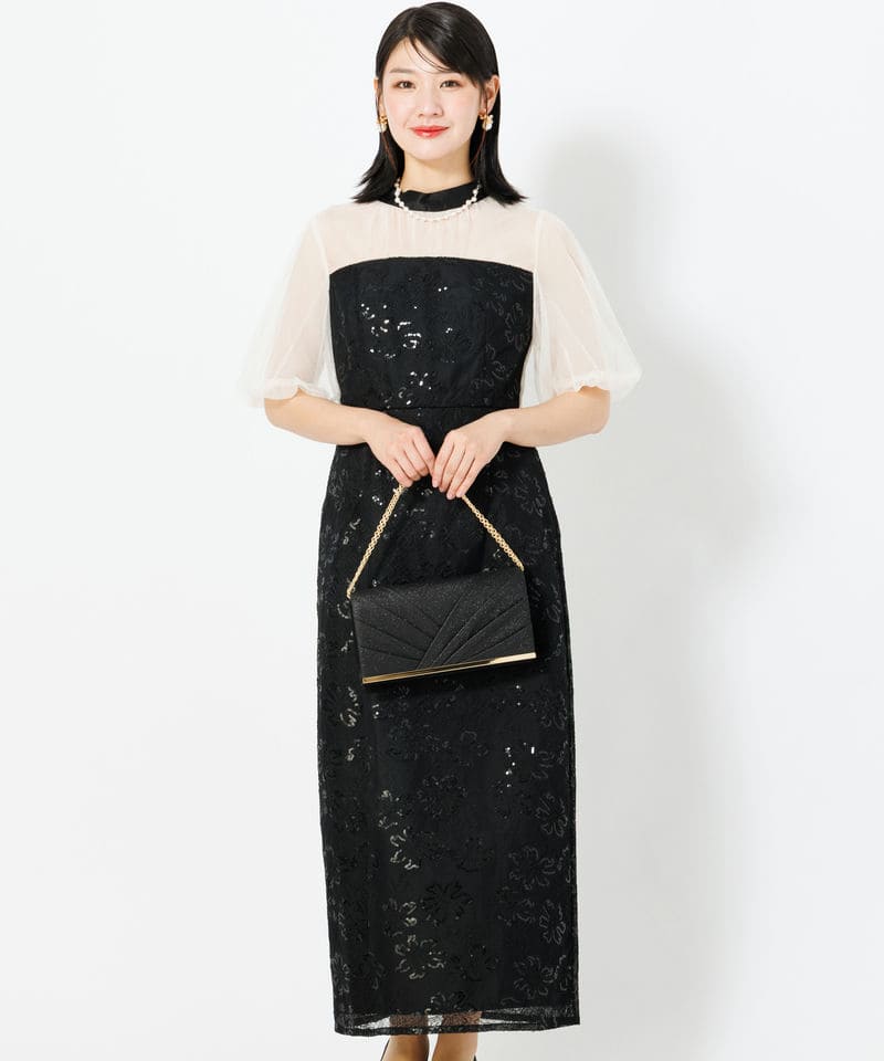 Ameri VINTAGE アメリヴィンテージ レイヤードバルーンヘムドレス