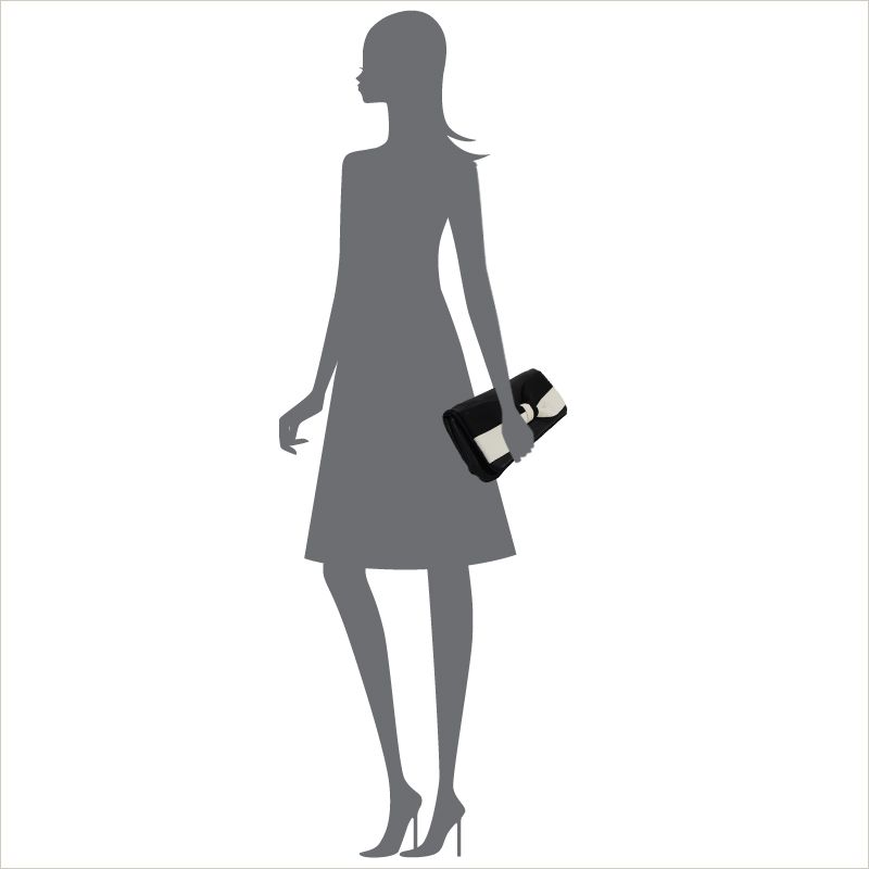 Kate spade ケイトスペード リボンクラッチバッグ ブラック系 | 結婚式 
