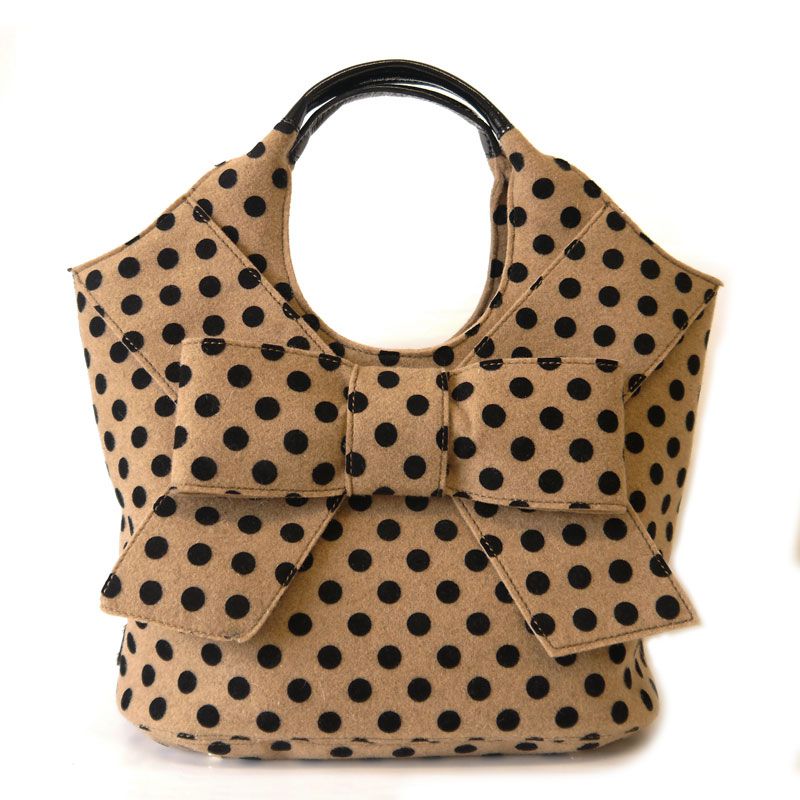 Kate spade ケイトスペード ドット柄ビックリボントートバッグ