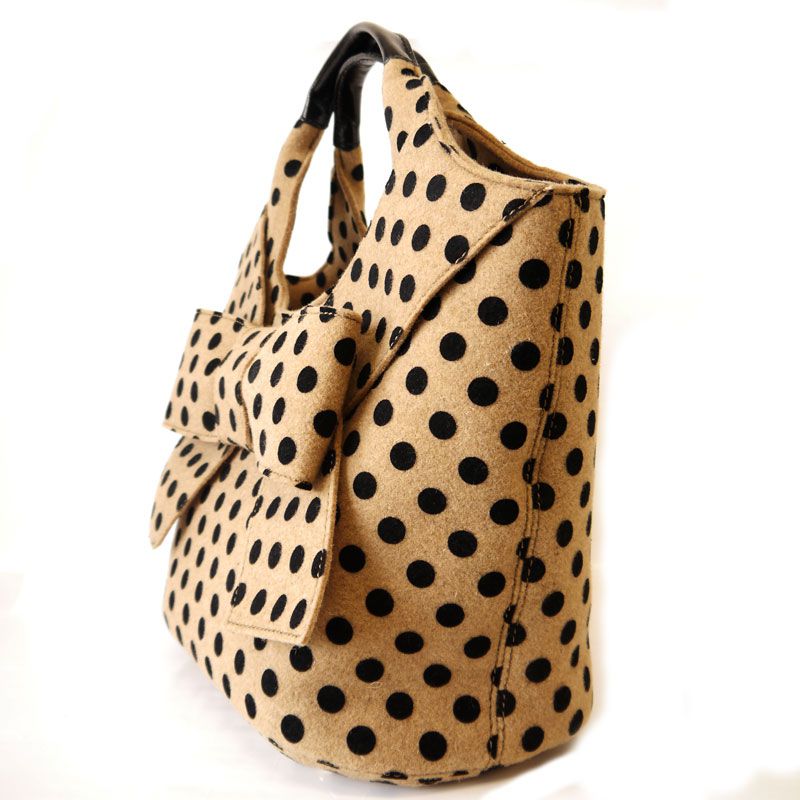 Kate spade ケイトスペード ドット柄ビックリボントートバッグ