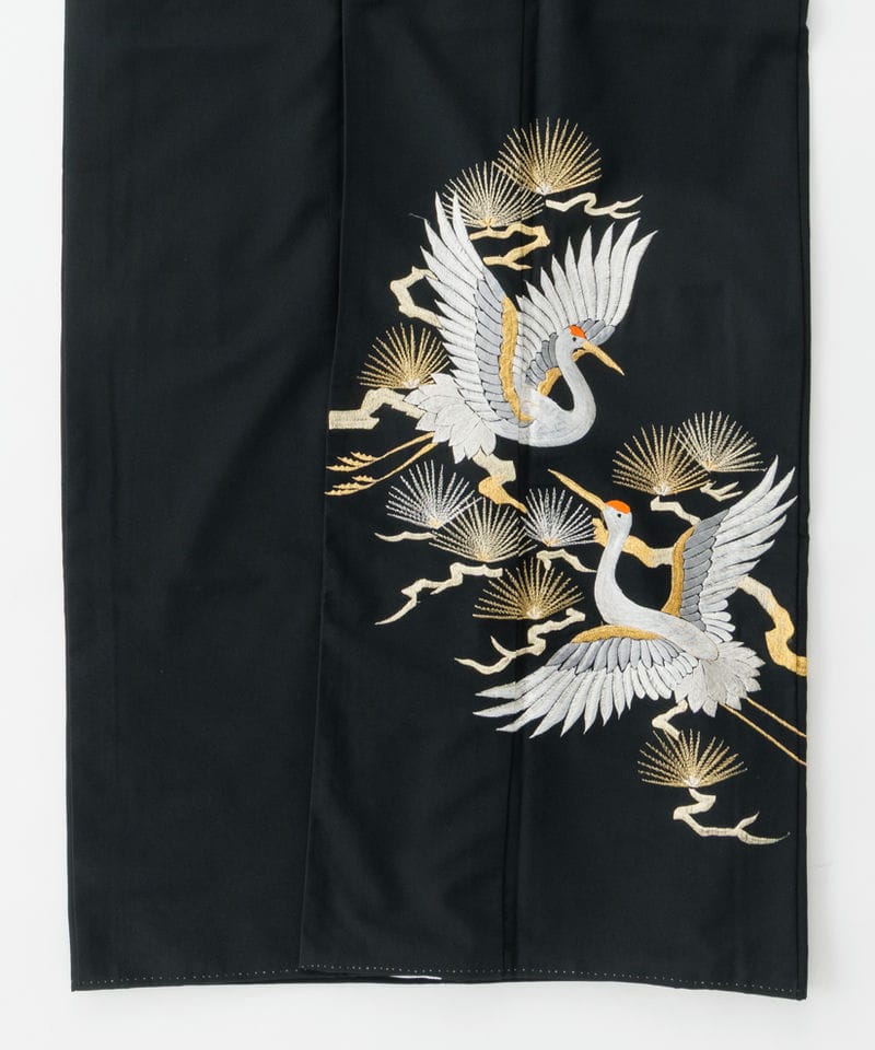 Select Shop 【黒留袖】金彩双鶴に光琳松模様 ブラック系 | 結婚式