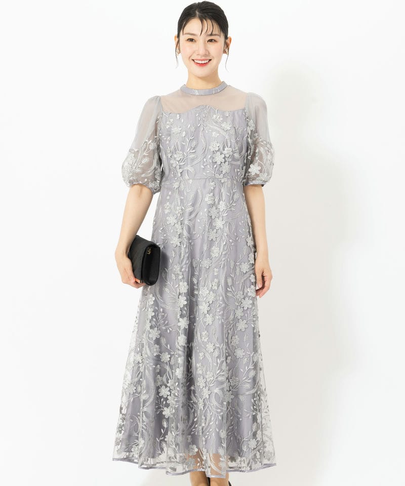 SNIDEL スナイデル シノワズリレースドレス その他 x ブルー系 | 結婚