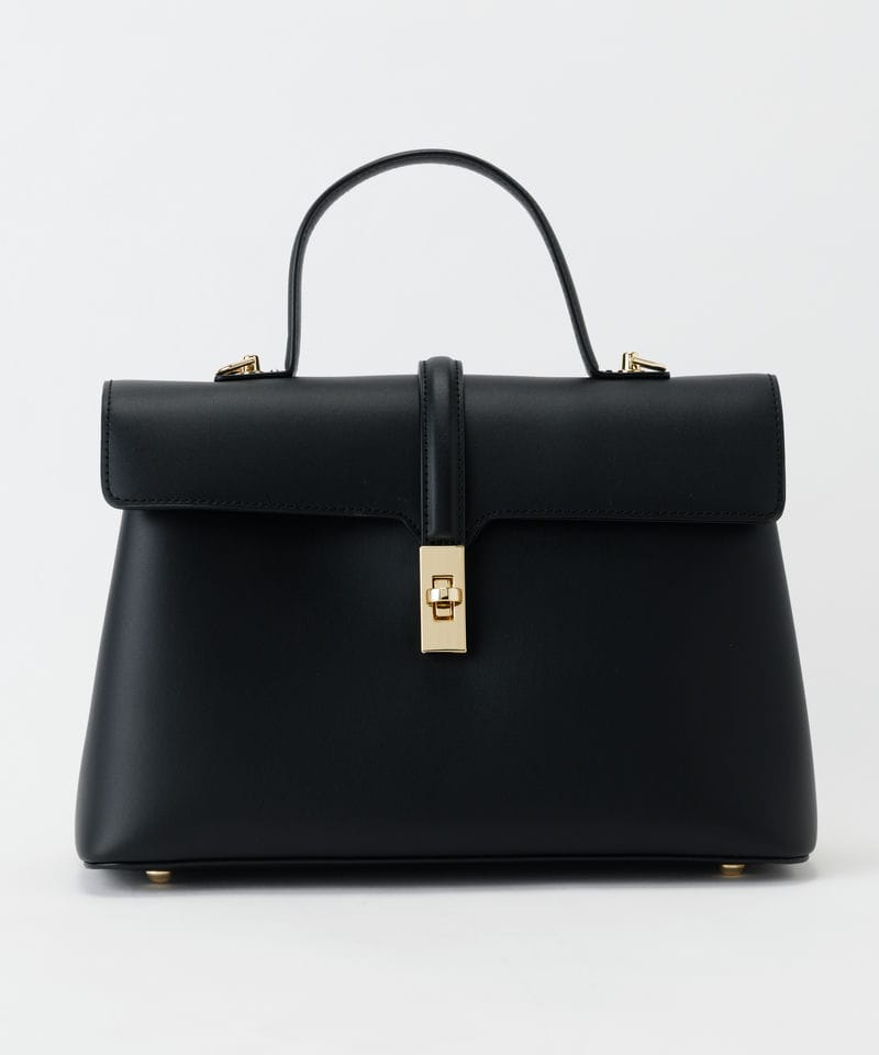 FURLA フルラ サフィアーノレザー2WAYショルダーバッグ ブラック系