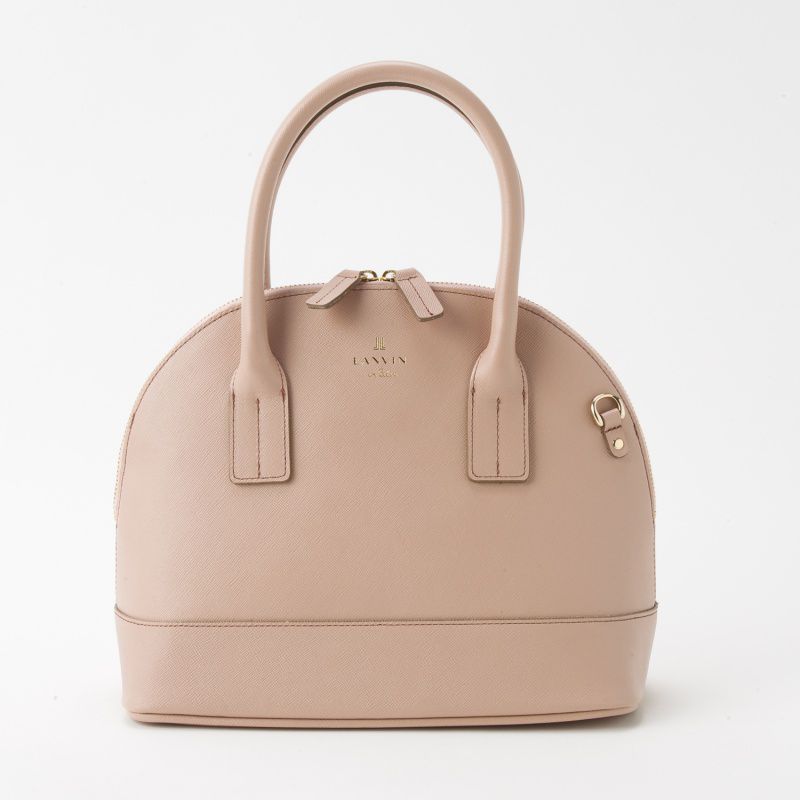 東京IGINピンクベージュ フォーマルバッグ LANVIN en Bleu ランバンオンブルー ブガッティ2wayバッグ ピンク系