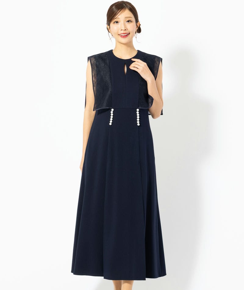 Theory セオリー テイラーベティワンピース ネイビー系 | 結婚式