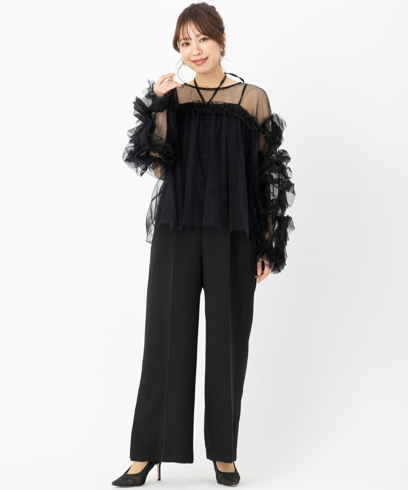 ANDRESD アンドレスド デコラティブチュールトップス&ダブルクロス