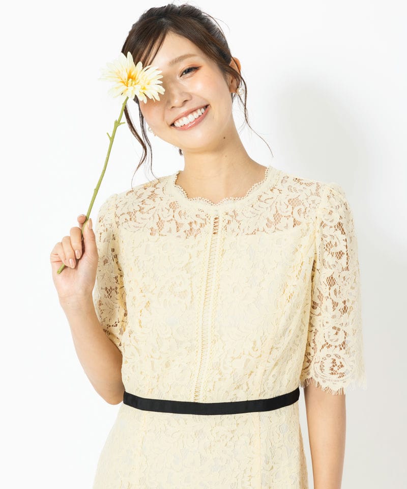 レース」に該当するドレス/イエロー系のレンタルアイテム | 結婚式
