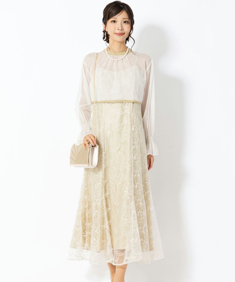 ANDRESD 【ドレス2点SET】アンドレスド 2WAYダブルリボンボレロセット