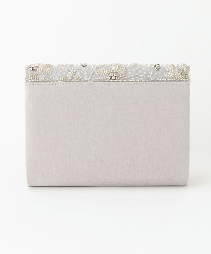 ビーズ織りパーティーバッグと銀？のバラと金？のネックレス Vintage