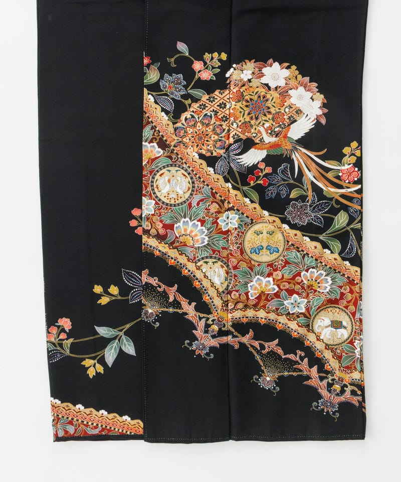 Select Shop 【黒留袖】金彩辻が花調鳳凰に流水文様 ブラック系 | 結婚 