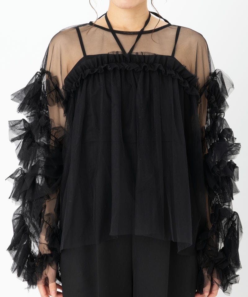 ANDRESD アンドレスド デコラティブチュールトップス&ダブルクロス