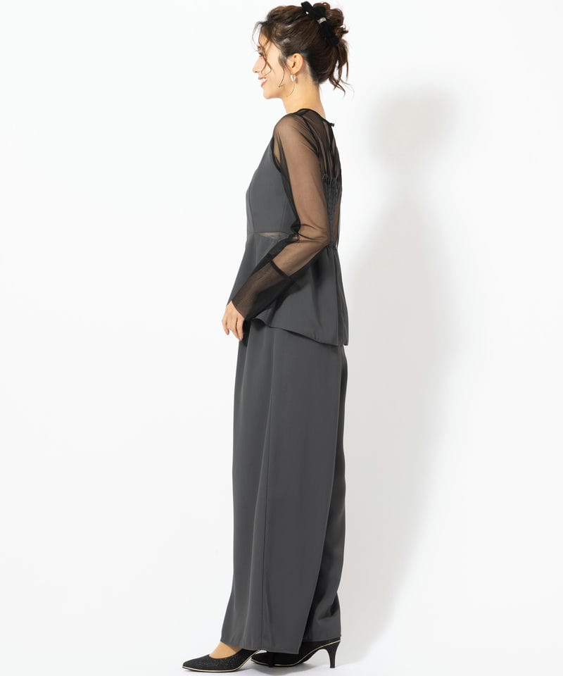 ANDRESD アンドレスド レースパネルアクセントセットアップパンツ