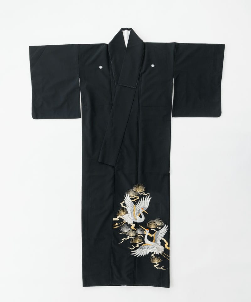Select Shop 【黒留袖】金彩双鶴に光琳松模様 ブラック系 | 結婚式