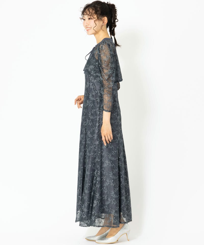 ANDRESD アンドレスド【ドレス2点SET】ボレロレイヤードラメレース