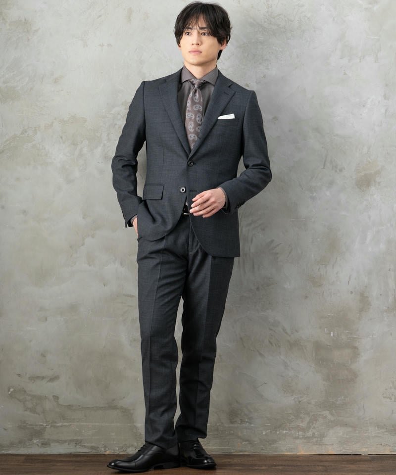 CIVARIZE スーツ　ネクタイ　3点セット　ドレススーツ　ホストスーツ Select Shop [237352]クラシコバーズアイ・ツーピーススーツ グレー系