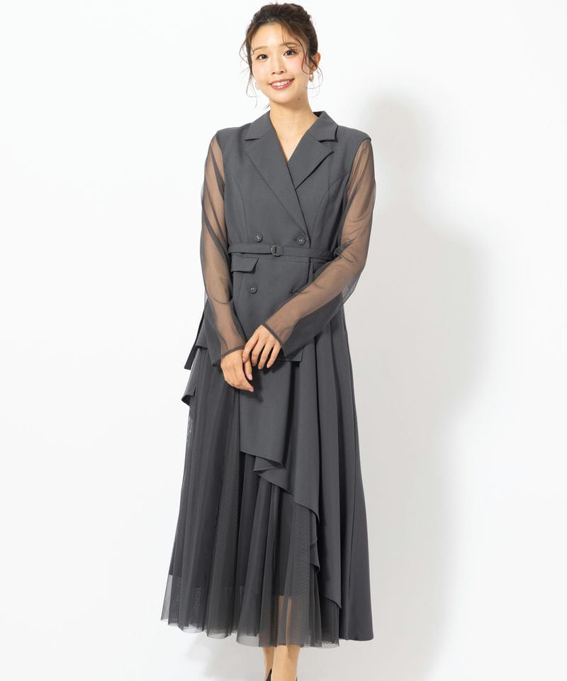 RUIRUE BOUTIQUE ルイルエブティック チュールレイヤードジャケット