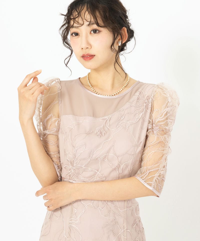 WILLSELECTION ウィルセレクション レースレイヤードマーメイドドレス