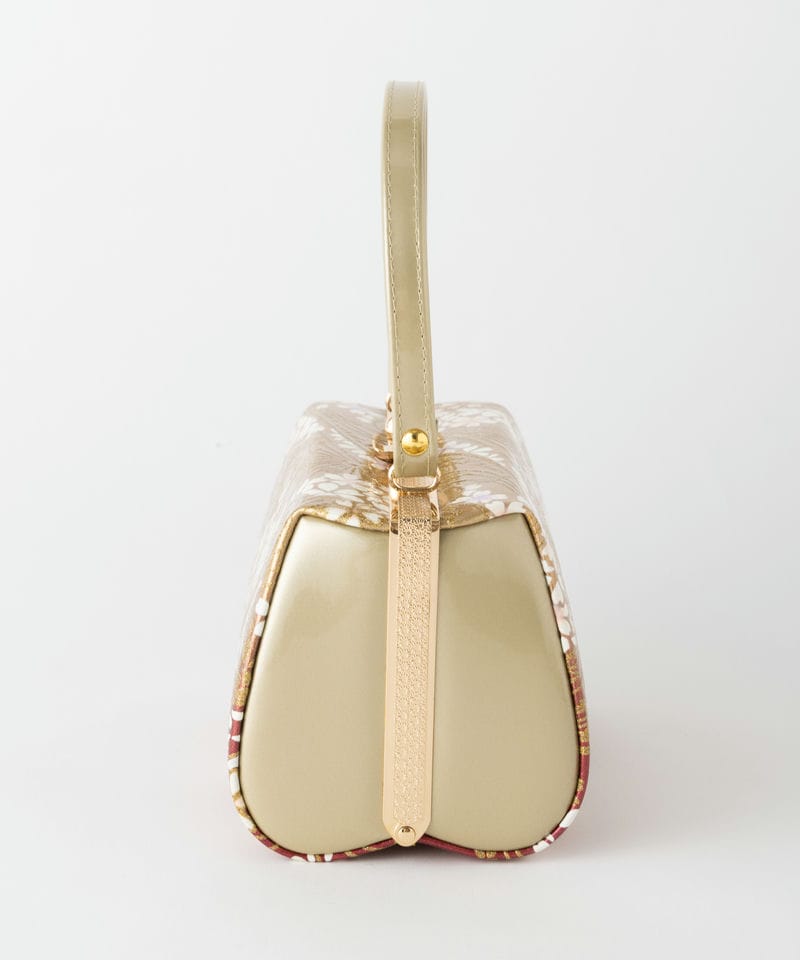 Select Shop 【バッグ・草履セット】桜華紋 ゴールド系 x レッド系