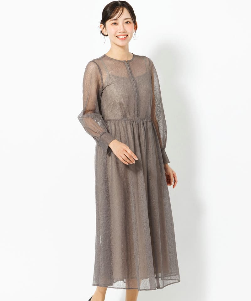 kaene カエン メロンチュールシアードレス ブラック系 | 結婚式
