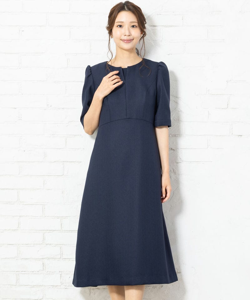セオリー　ワンピース　ネイビー　９号 Theory セオリー テイラーベティワンピース ネイビー系 | 結婚式
