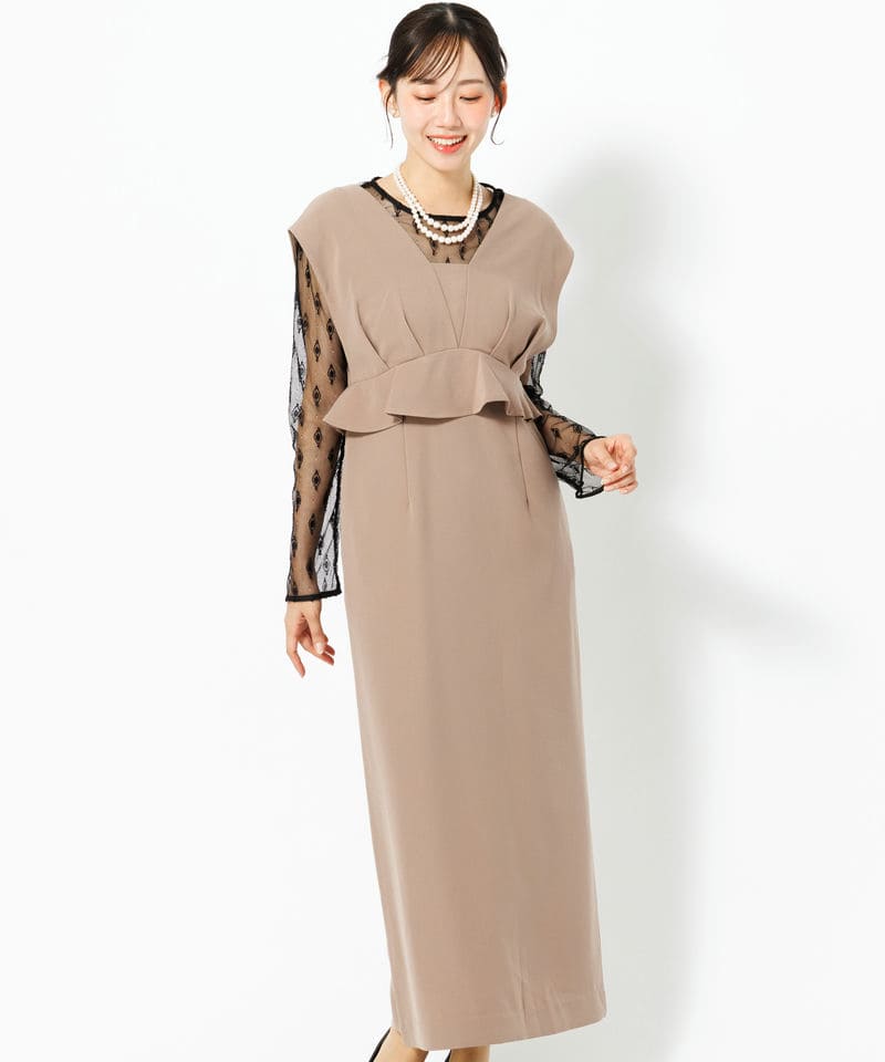 J by blue ジェーバイブルー チュールレーストップス&ペプラム