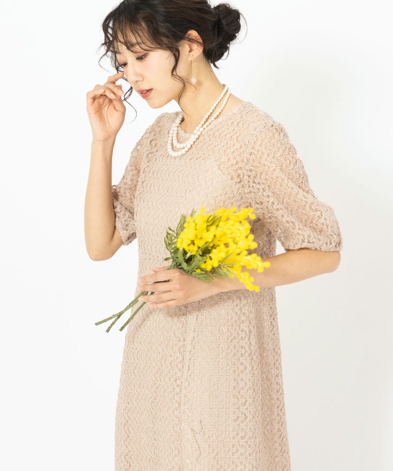 kaene カエン シアーレースパイピングドレス その他 x ブルー系 | 結婚