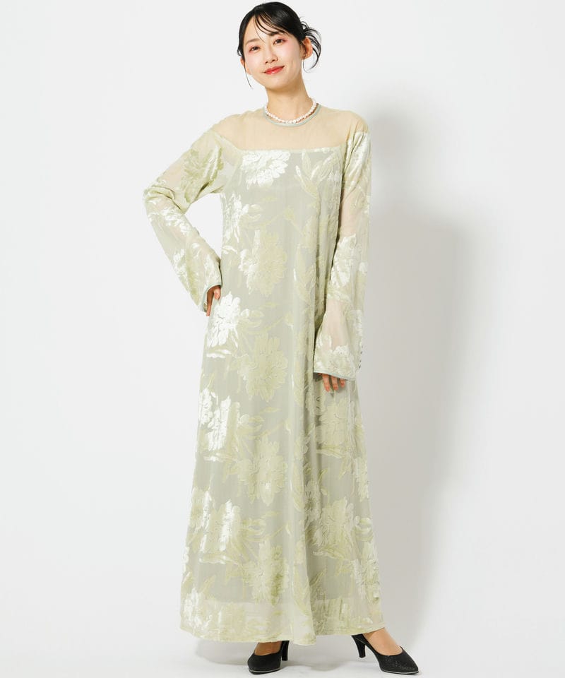 Ameri VINTAGE アメリヴィンテージ シアージャガードAラインドレス