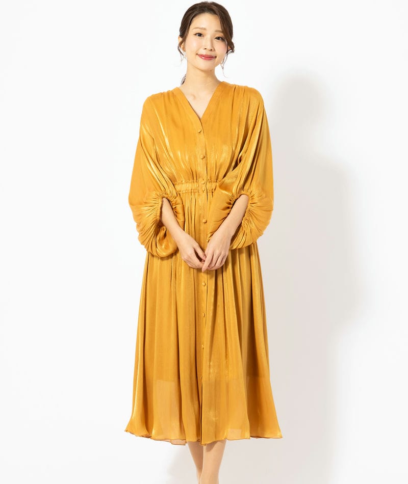 Arobe アローブ シャンブレードレス ブラック系 | 結婚式パーティーの