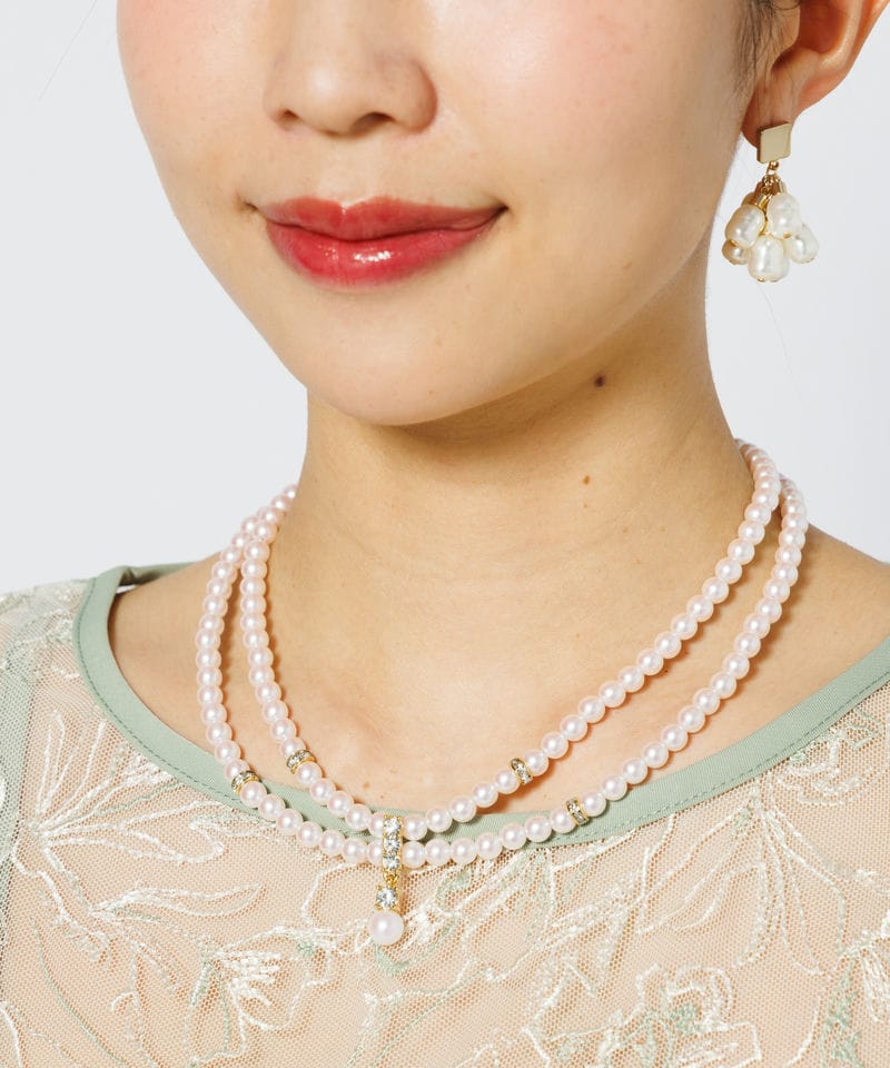 Aimer エメ 二連パールネックレス その他 x ゴールド系 | 結婚式
