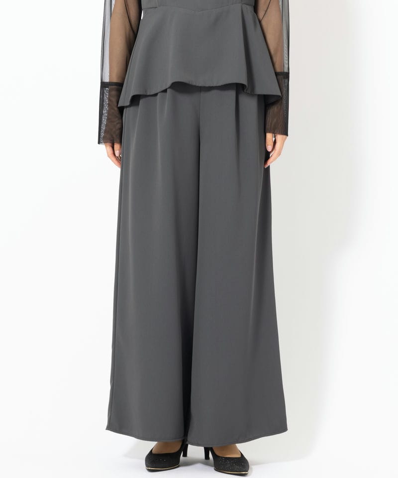 ANDRESD アンドレスド レースパネルアクセントセットアップパンツ