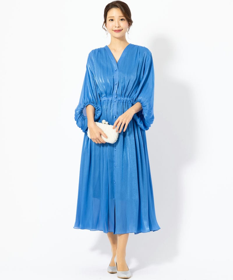Arobe アローブ シャンブレードレス ブルー系 | 結婚式パーティーの