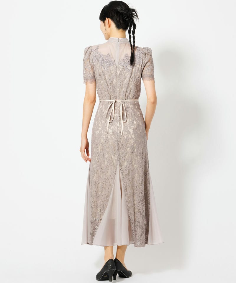 SNIDEL 【ドレス2点セット】シノワズリレースドレス グレー系 | 結婚式