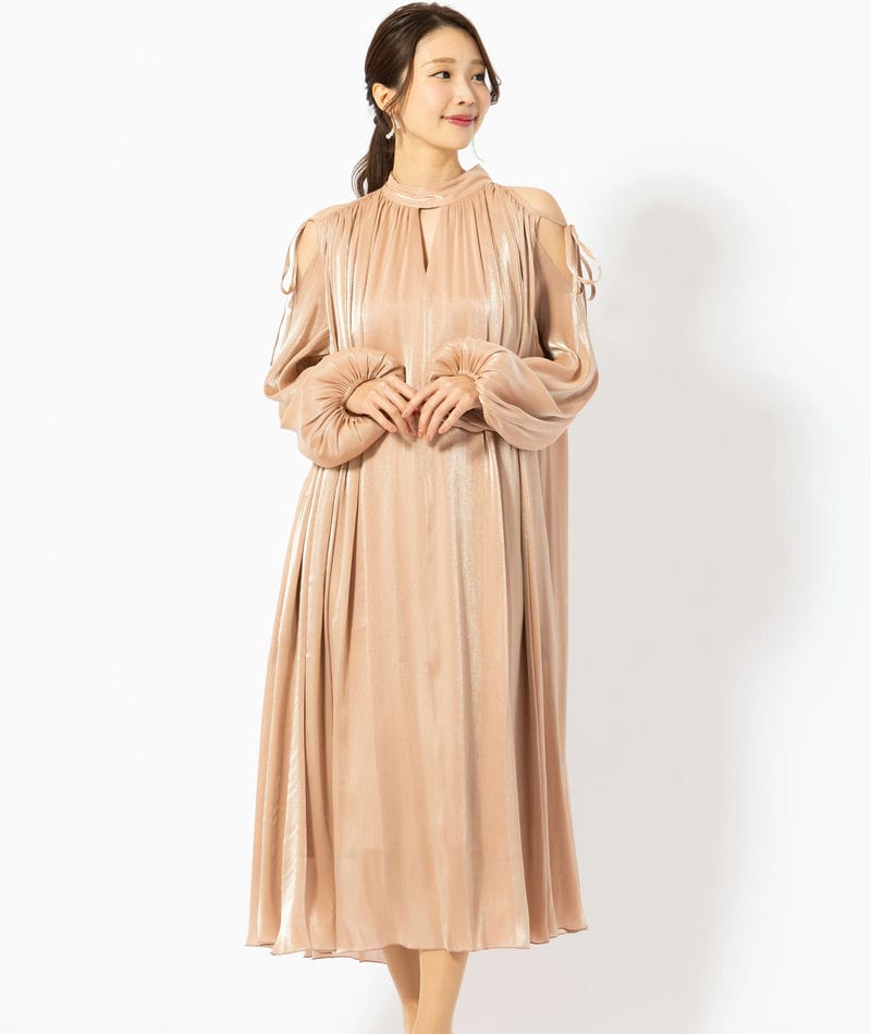 Arobe アローブ シャンブレードレス グレー系 x ブルー系 | 結婚式
