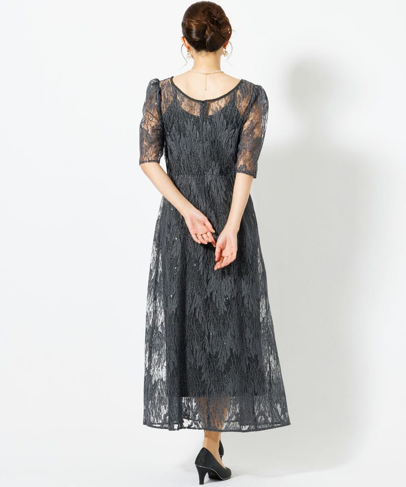kaene カエン スパンコールアネモネドレス グレー系 | 結婚式